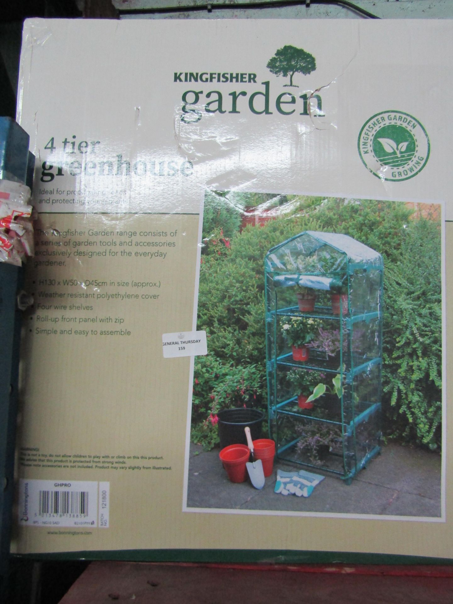 Kingfisher - 4-Tier Green House - Unchecked & Boxed.