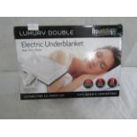 Dreamscape - Luxury Double Electric Under Blanket 150x110cm - Untested & Boxed.