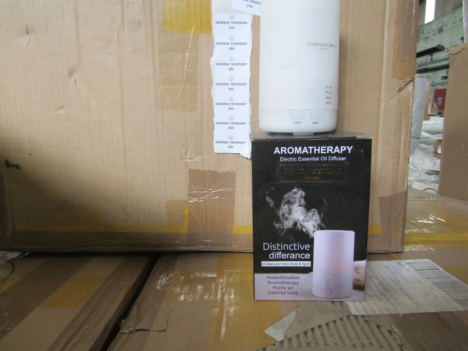 5x Pinkacci Spa - Aromatherapy Oil Diffuser - New & Boxed.