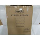 Asab - 4-Tier Spice Rack - Boxed.