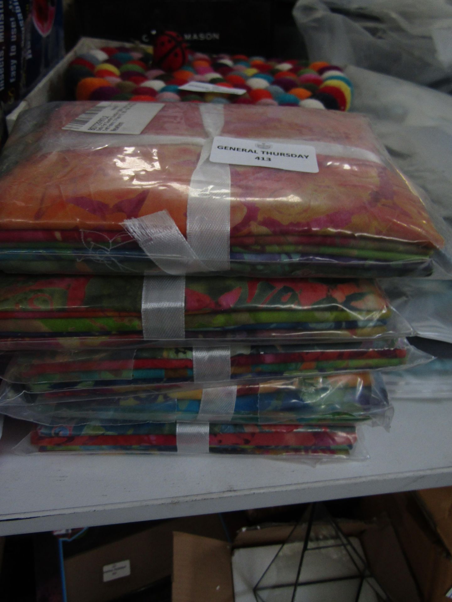 5x packs of 5 craft fabric bundles