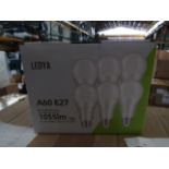 2x Boxes of 6 Ledya A60 E27 13w warm white light bulbs, new