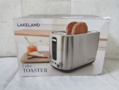 Lakeland Stainless Steel 2-Slice Toaster RRP 45About the Product(s)Smothered with butter, running