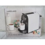 Lakeland Coffee Pod Machine White RRP 90About the Product(s)We know they're not everyone's cup