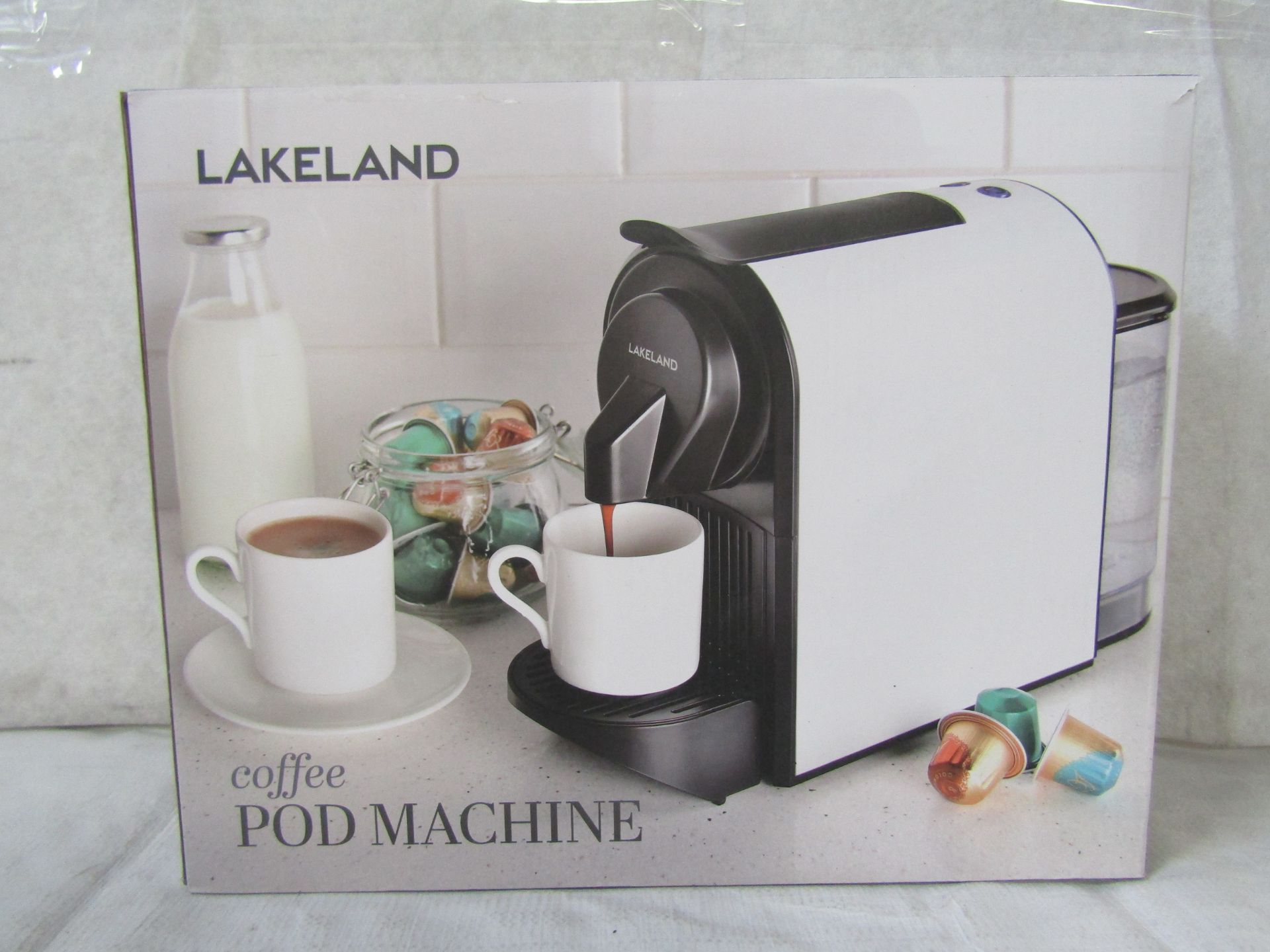 Lakeland Coffee Pod Machine White RRP 90About the Product(s)We know they're not everyone's cup