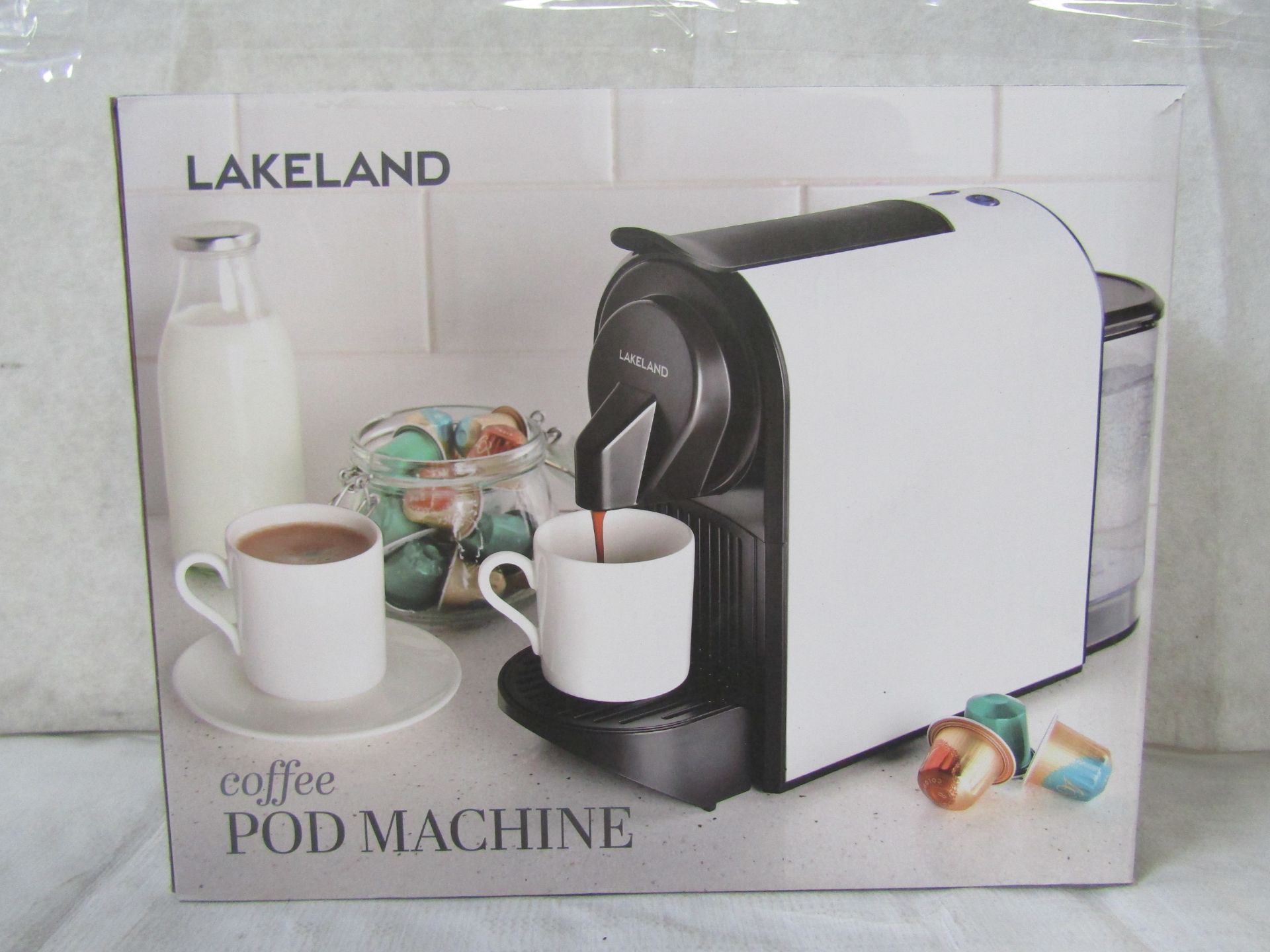 Lakeland Coffee Pod Machine White RRP 90About the Product(s)We know they're not everyone's cup