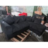 Chicago 2 Corner 1 Rhf Chaise Jumbo Cord Black Plastic Foot RRP 750About the Product(s)Chicago 2