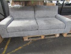 Oak Furnitureland Melbourne 4 Seater Sofa in Enzo Slate Fabric RRP 900About the Product(s)