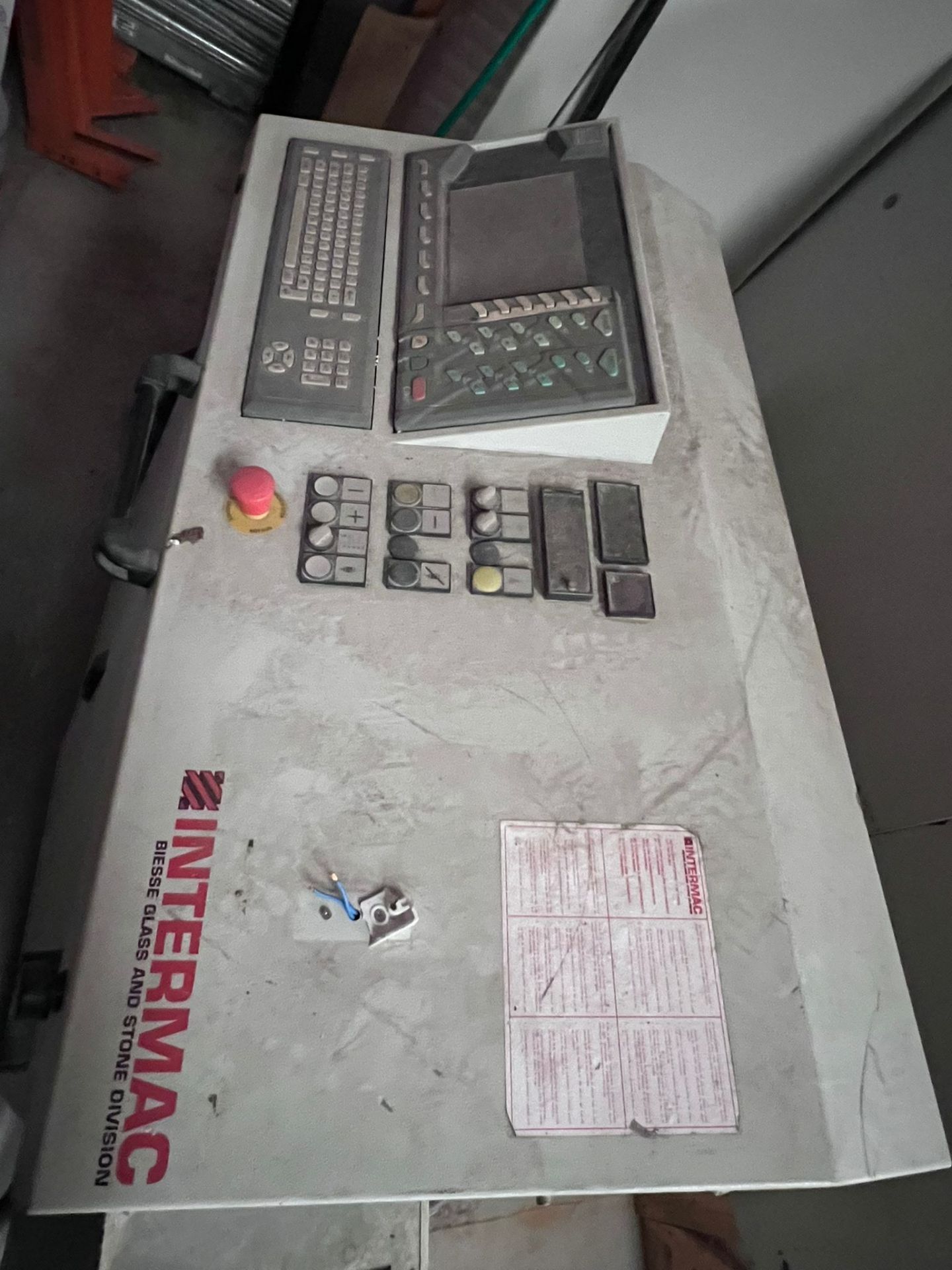 No Buyers Premium Intermac compact stone CNC machine serial no. 90775 with a Broomwade - Image 6 of 9