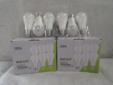 2X LEDYA - A60 E27 1055 Lumens Warm Light Bulbs - Pack of 6 - New & Boxed.