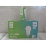 2X LIGHTNUM - E27 1200 Lumen LED Light Bulbs - Pack of 15 - New & Boxed.