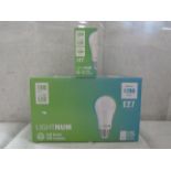 2X LIGHTNUM - E27 1200 Lumen LED Light Bulbs - Pack of 15 - New & Boxed.