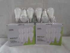 2X LEDYA - A60 E27 1055 Lumens Warm Light Bulbs - Pack of 6 - New & Boxed.