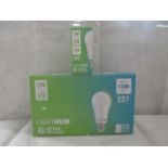 LIGHTNUM - E27 1200 Lumen LED Light Bulbs - Pack of 15 - New & Boxed.