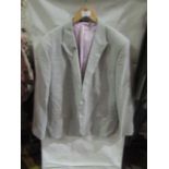 M&S Mens Grey Tailored Suit Jacket With Stretch, Size: Chest 48" - Good Condition.