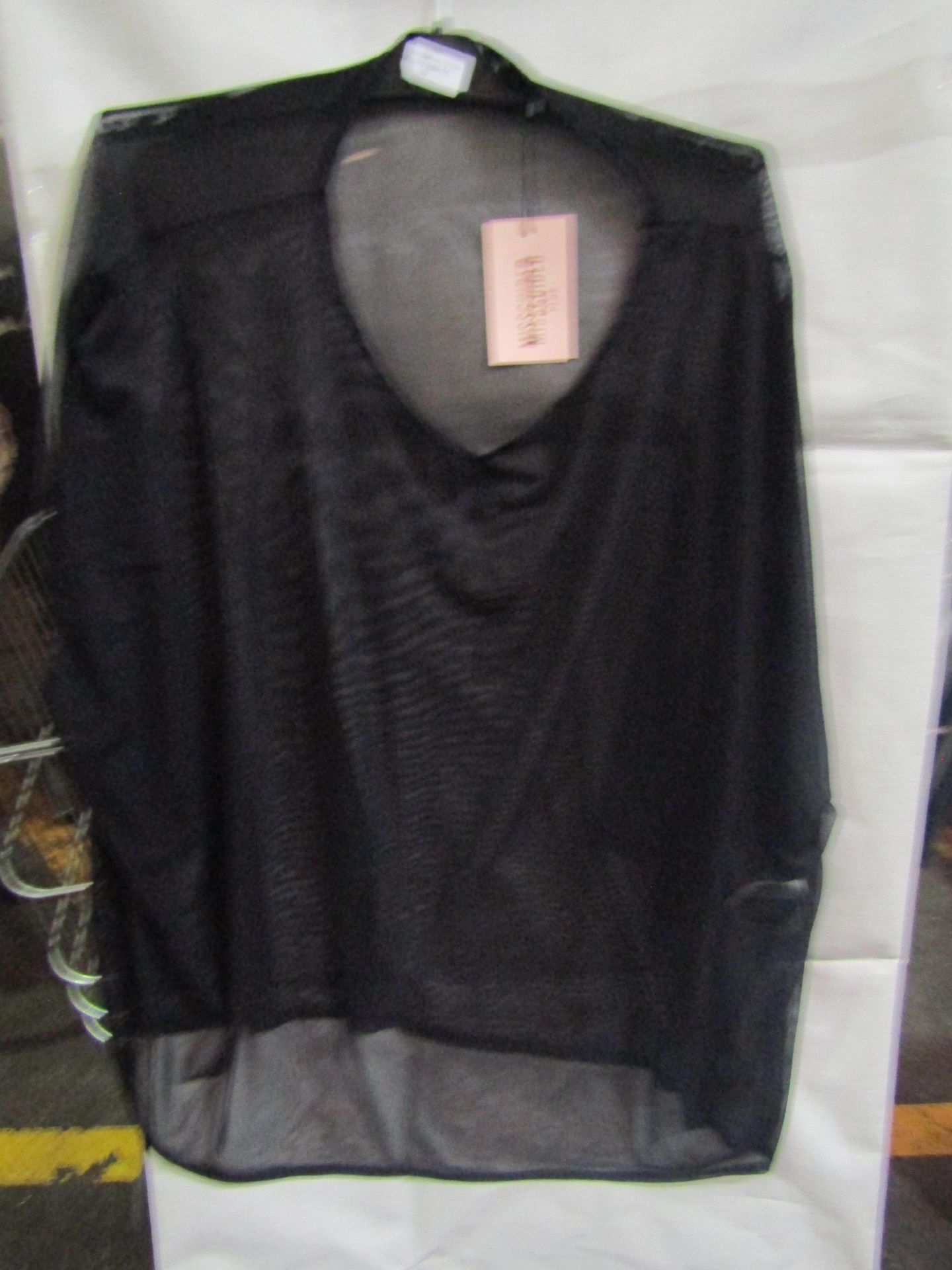 2x Missguided Plus Mesh Oversized T-Shirt - Size 24, New & Packaged.