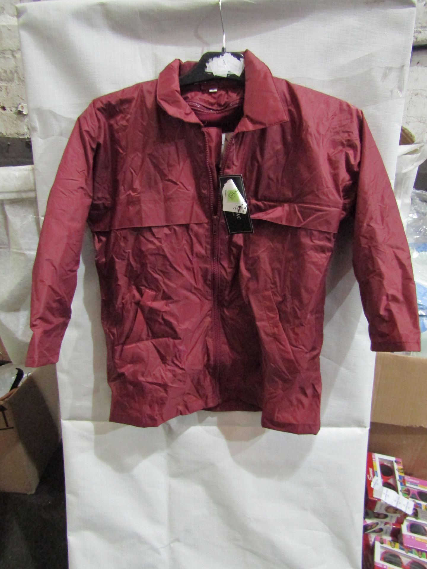 2x Rainmac Ladies Burgandy Rain Coat With Detachable Lined Fleece, Size: 8 - Unused & Packaged.