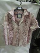 Jacks Girlfriend New York Ladies Blouse Pink, Size: S - Good Condition.