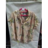 Jacks Girlfriend New York Ladies Blouse Floral Pink, Size: S - Good Condition.