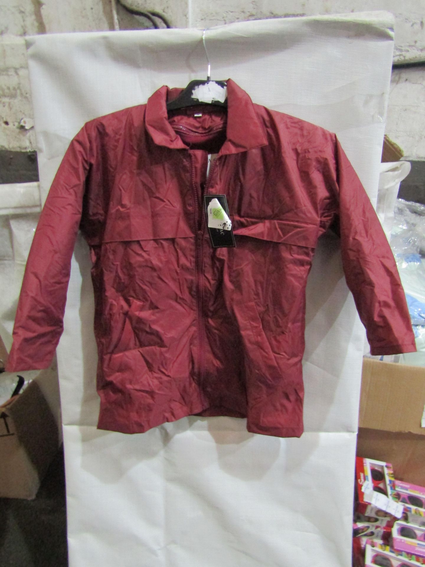 Rainmac Ladies Burgandy Rain Coat With Detachable Lined Fleece, Size: 20 - Unused & Packaged.