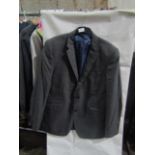 M&S Mens Grey Tailored Fit Performance Suit Jacket, Size: Chest 48" Long - Good Condition.