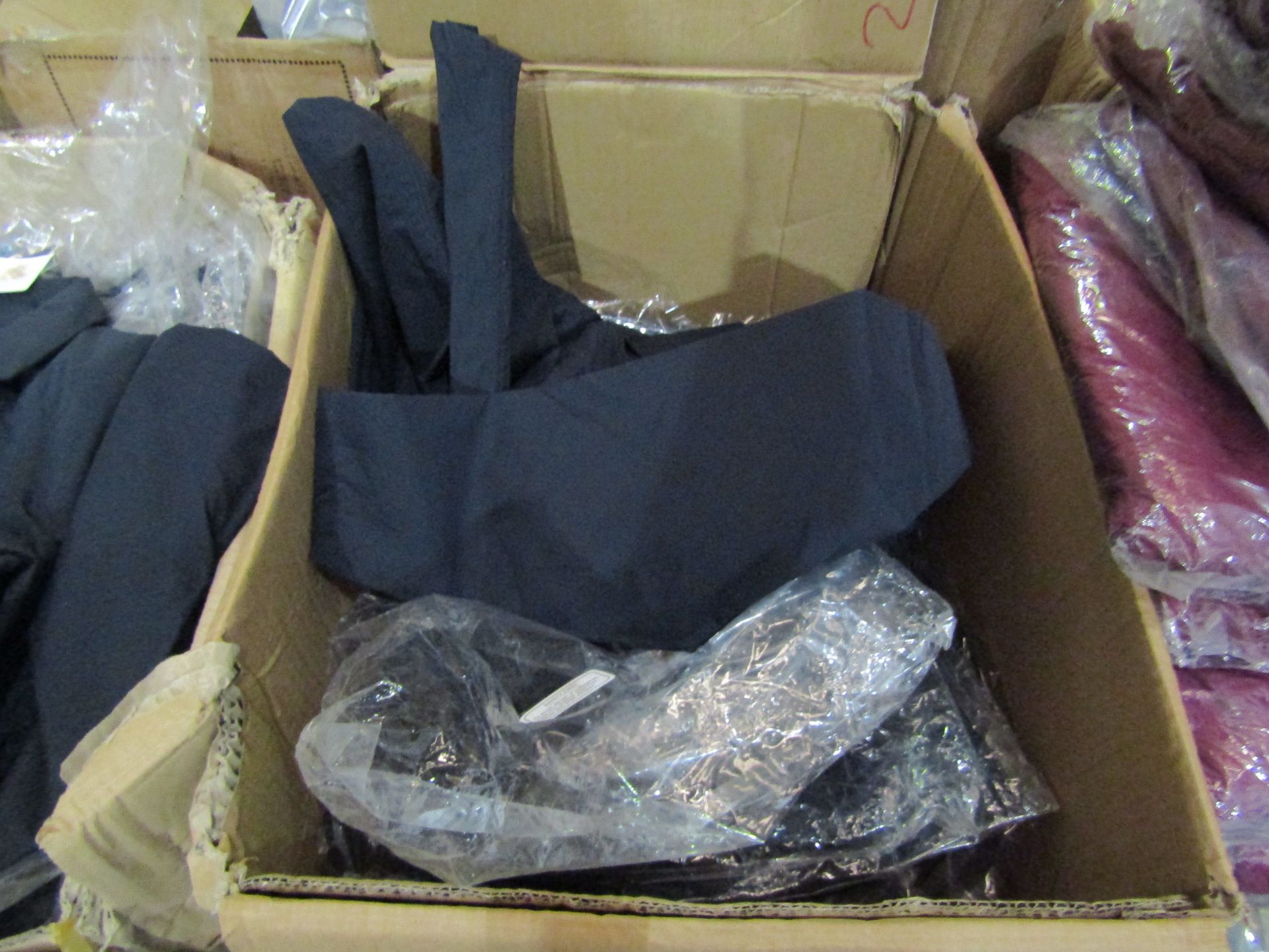 Box Of 6x Rainmac Childrens Long Navy Rain Coat, Size: 8 - All Unused & Packaged.