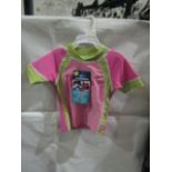 7x Bonz UV Girls Swimwear Tops, Size: 12Mths - All Good Condition & Packaged.