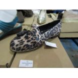 Ladies Leopard Print Shoes, Uk 5, Unworn & Boxed.