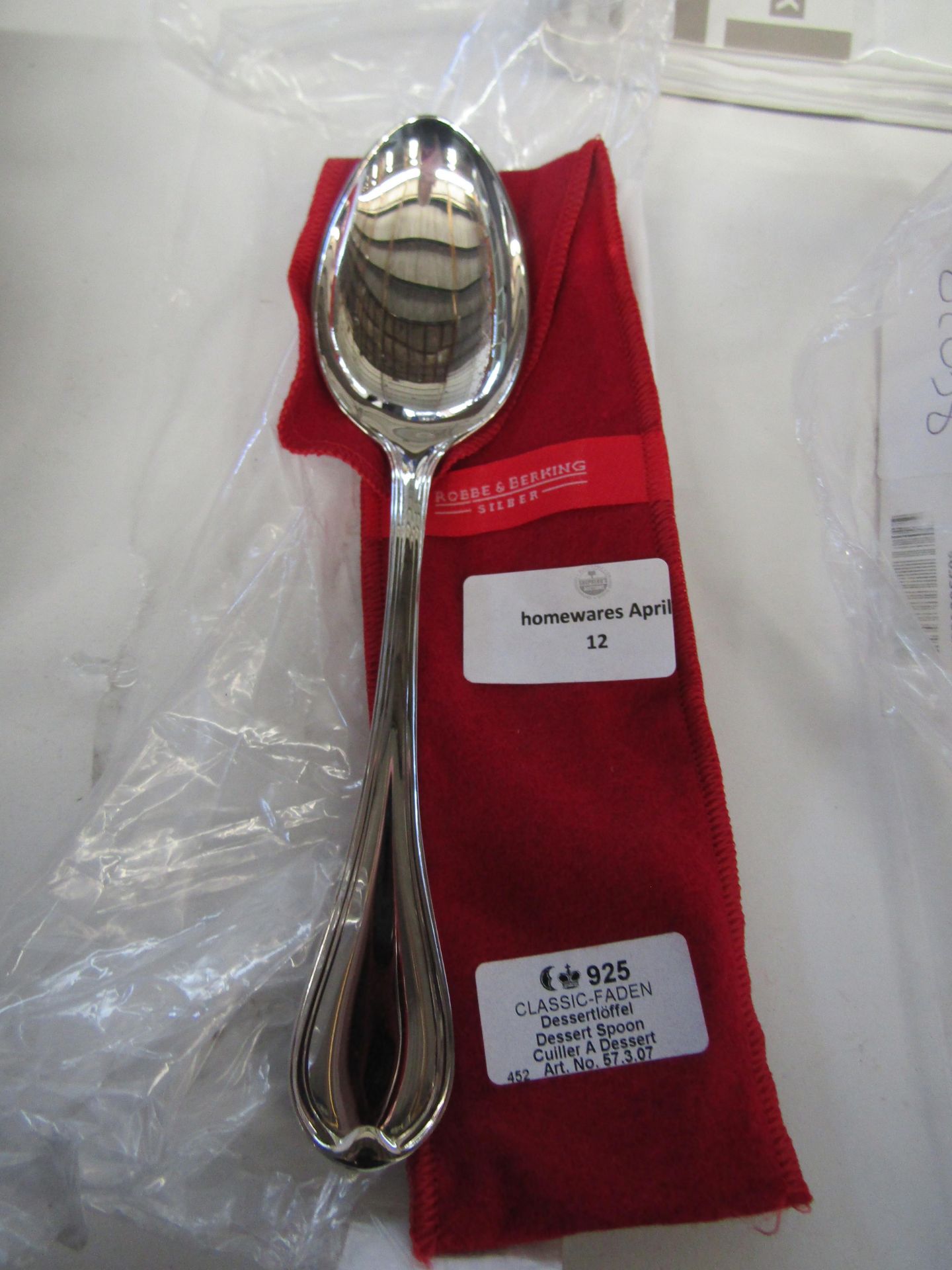 Robbe & Berking Dessert Spoon 18.5cm Classic-Faden Sterling Silver RRP 207About the Product(s)The