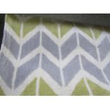 Rugstore Arlo Rug L100 X W150Cm Chevron Lemon & Grey RRP 125About the Product(s)Whether you are