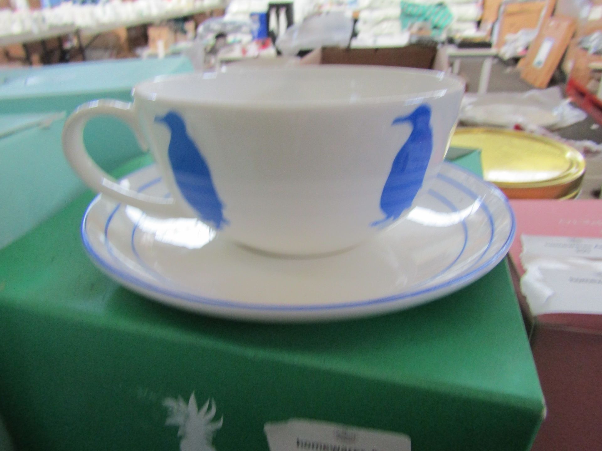 Alice Peto Cup & Saucer Set Penguin Lapis Lazuli RRP 30About the Product(s)Alices???s Penguins