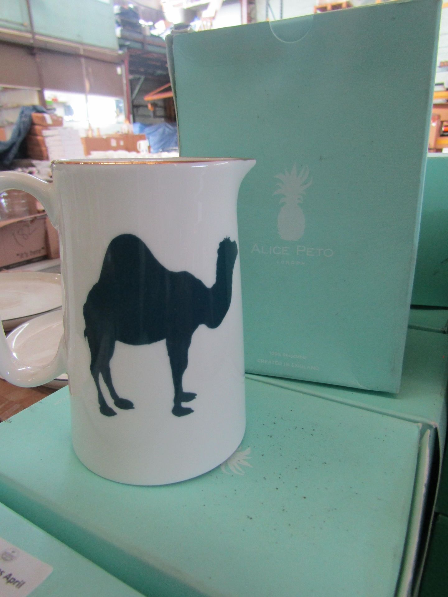 Alice Peto Camel Jug 1 Pint RRP 42About the Product(s)Inspired by traditional blue-and-white china