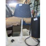 Denium Table Lamp Tall. Size: H40cm - Shade Size: H13 x D20cm - RRP ?89.00 - New. (DR834)