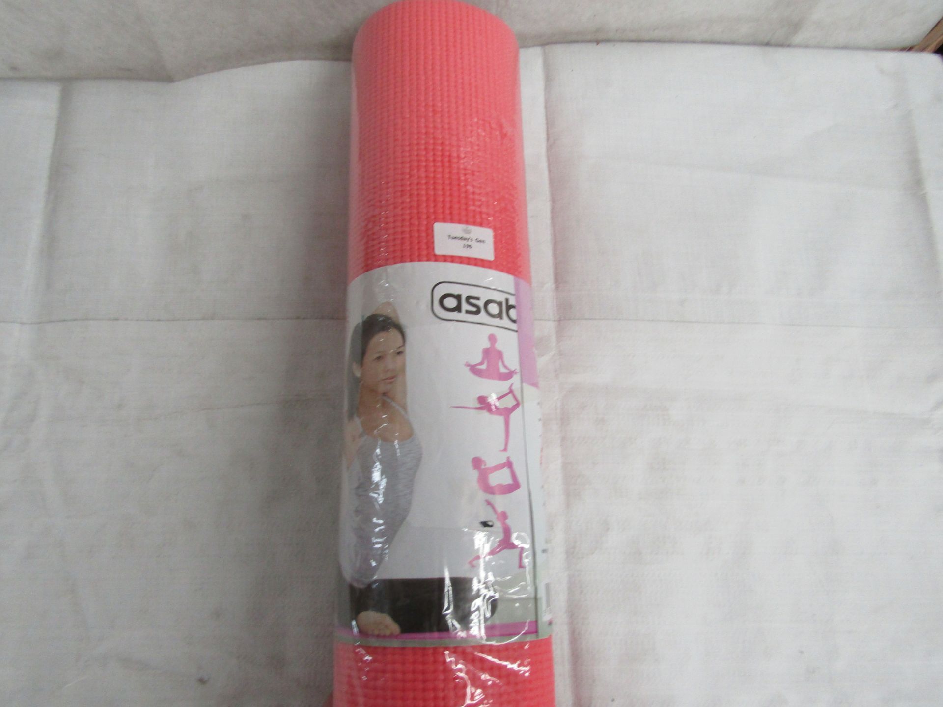 Asab - Pink Foam Yoga Mat - Packaged.