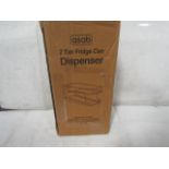 Asab - 2-Tier Fridge Can Dispenser - Unchecked & Boxed.