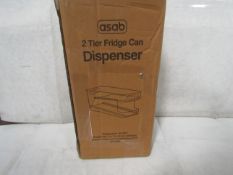 Asab - 2-Tier Fridge Can Dispenser - Unchecked & Boxed.