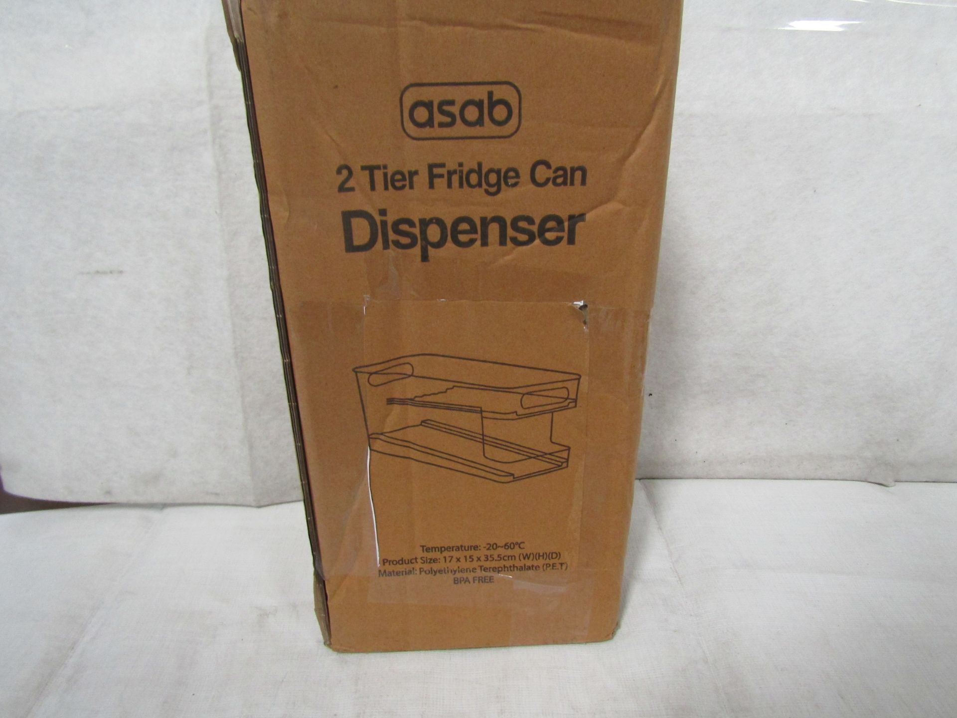 Asab - 2-Tier Fridge Can Dispenser - Unchecked & Boxed.