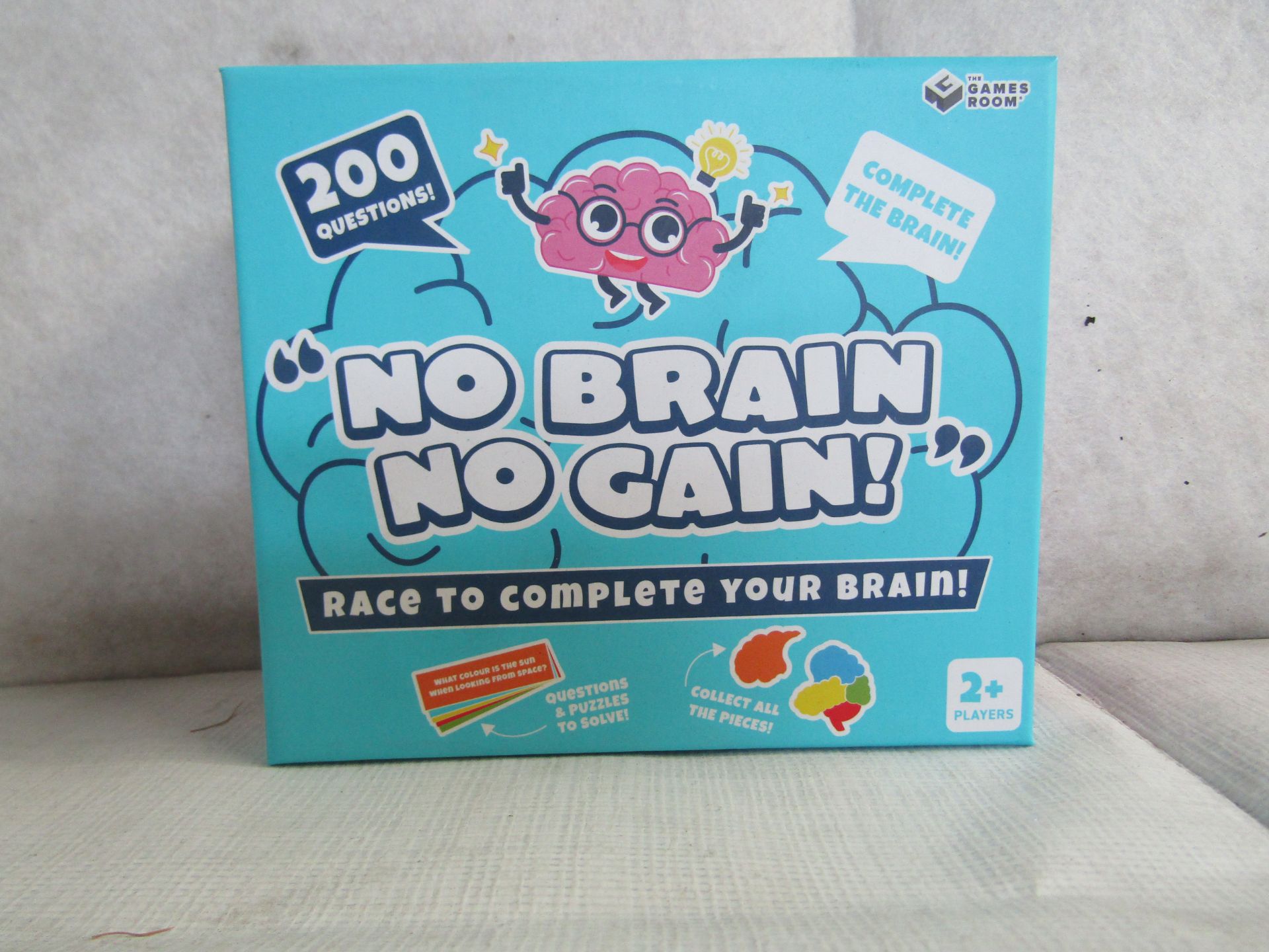 5X " No Brain No Gain! " 200-Question Games - New & Boxed.