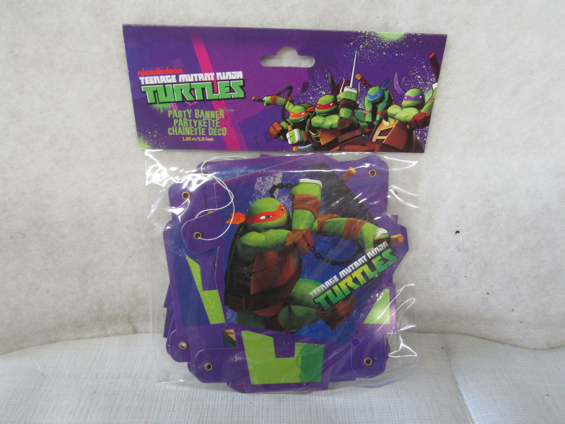 10X Teenage Mutant Ninja Turtles - Party Banner's / 5.9 Feet - New & Packaged.