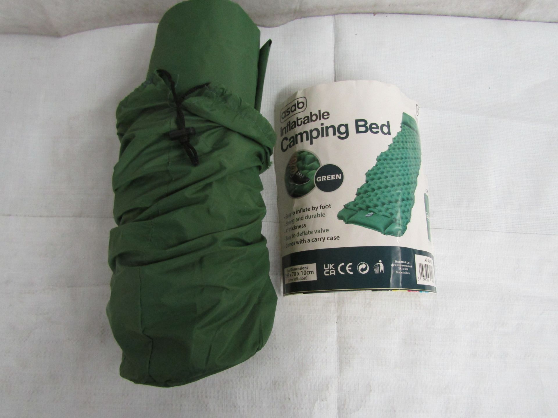 Asab - Inflatable Camping Bed - Unchecked & Packaged.