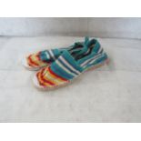 2X TheStripeCompany - Slip-On Espadrilles Shoes - See Image For Design - Size 40 - New.