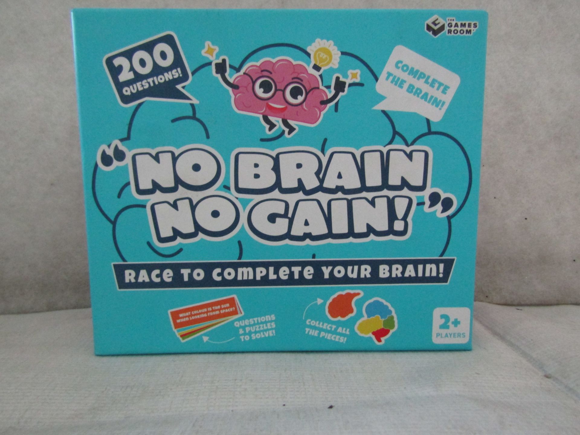 12X " No Brain No Gain! " 200-Question Games - New & Boxed.