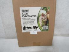 Asab - Set of 3 Cat Scarers - Unchecked & Boxed.