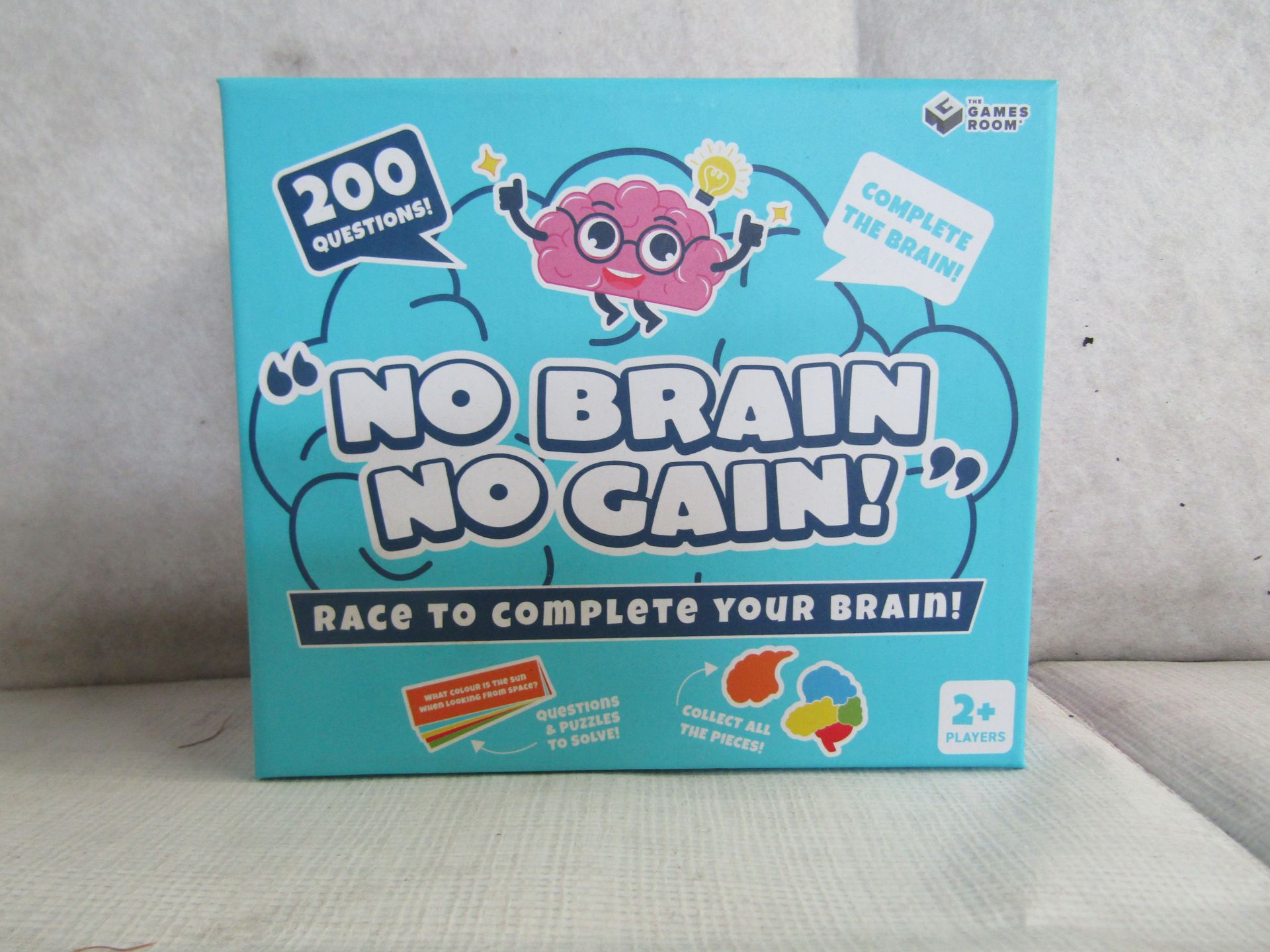 5X " No Brain No Gain! " 200-Question Games - New & Boxed.