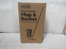 Asab - Easy Squeeze Mop & Bucket - Unchecked & Boxed.