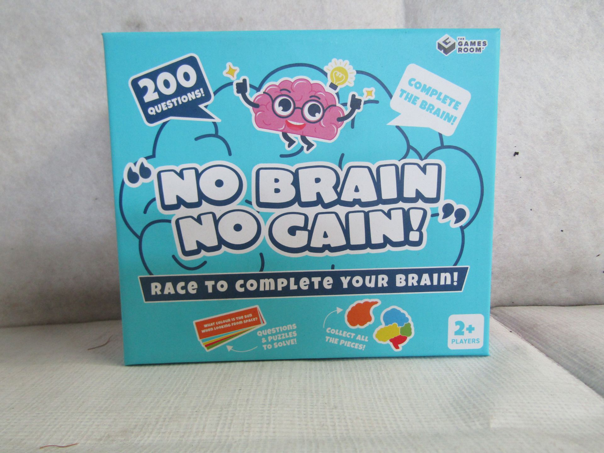 5X " No Brain No Gain! " 200-Question Games - New & Boxed.