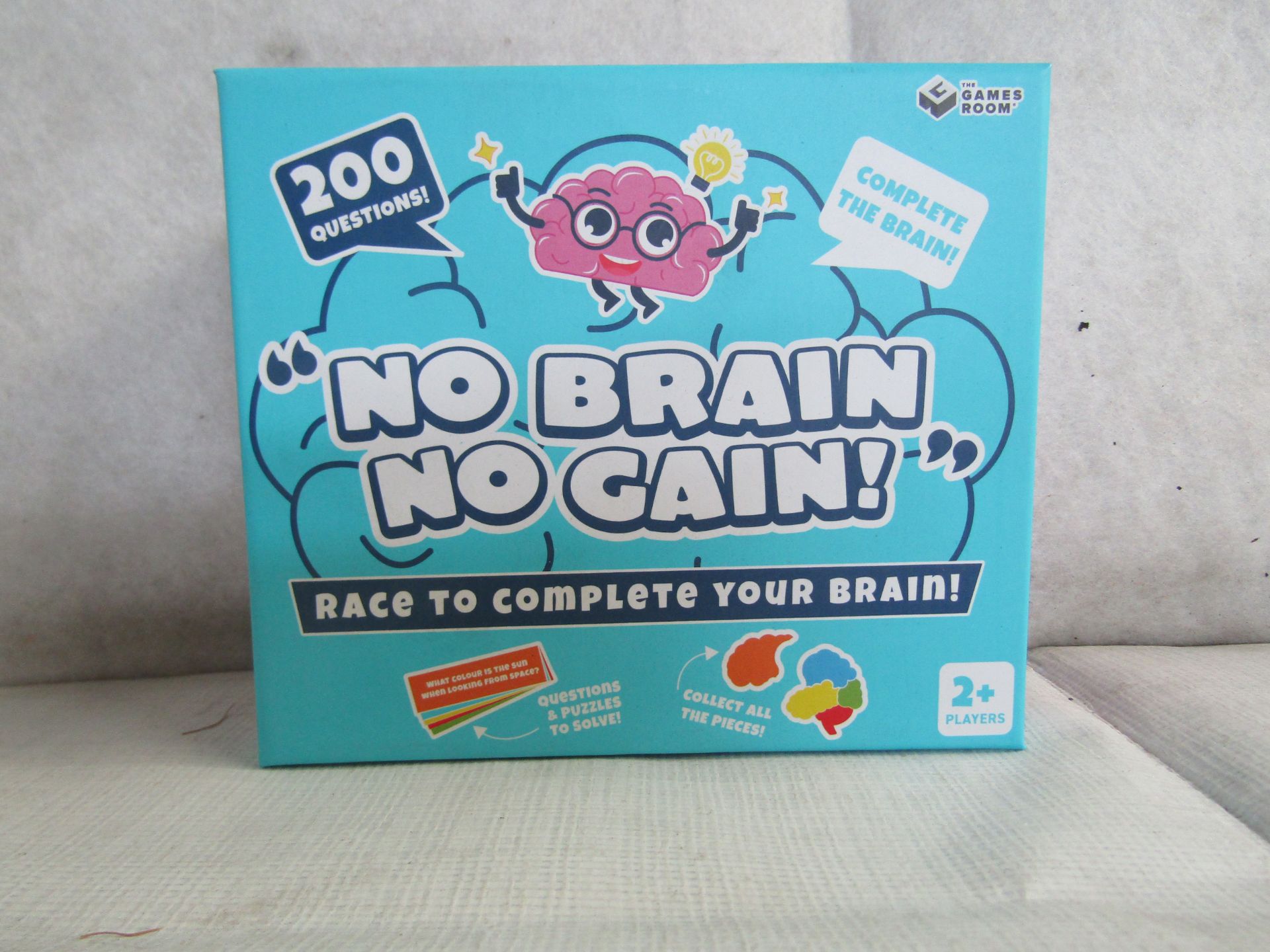 5X " No Brain No Gain! " 200-Question Games - New & Boxed.