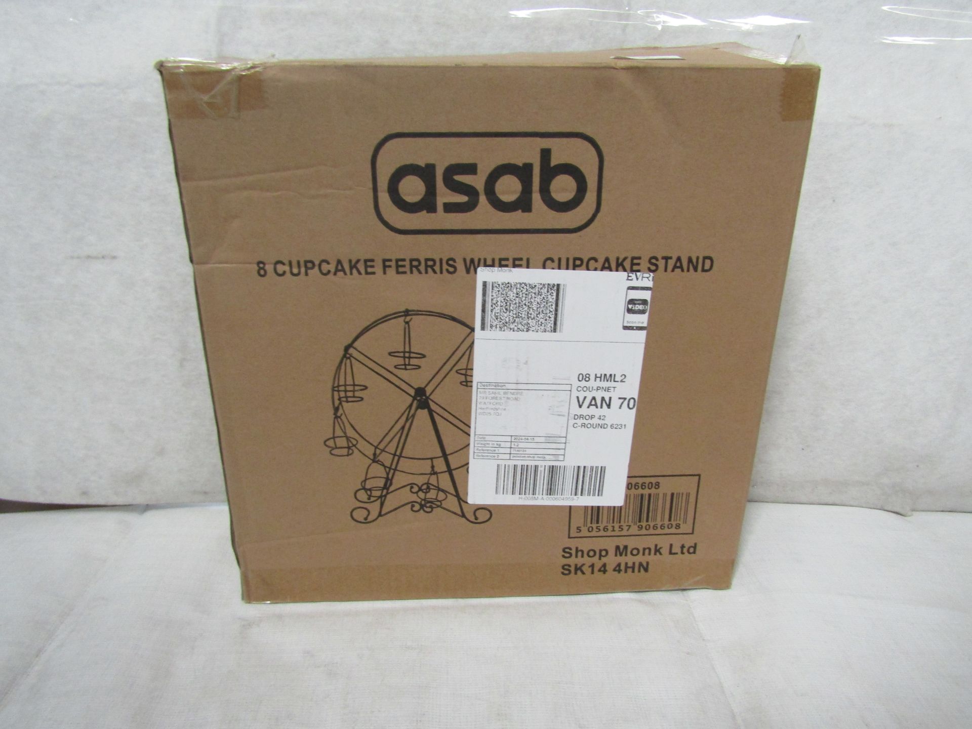Asab - 8-Cupcake Ferris Wheel Cupcake Stand - Unchecked & Boxed.