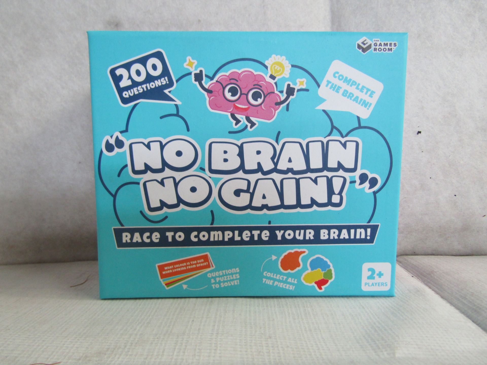 5X " No Brain No Gain! " 200-Question Games - New & Boxed.