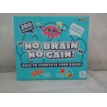 12X " No Brain No Gain! " 200-Question Games - New & Boxed.